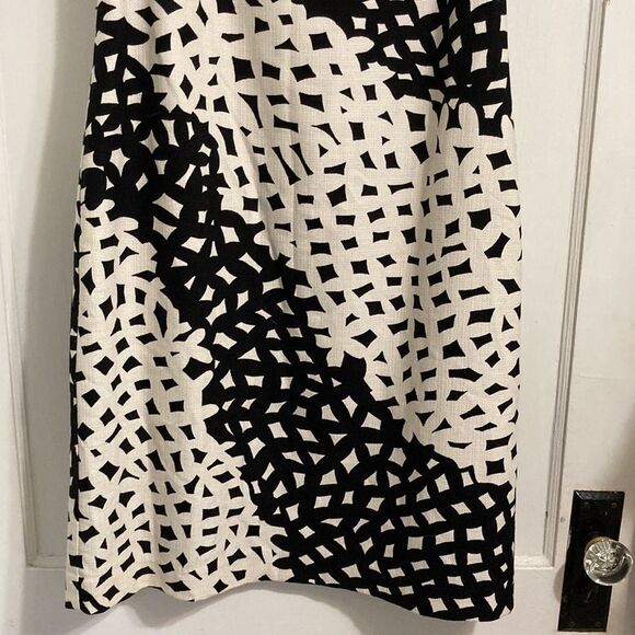 Talbots Black/White Cream Dress - Picture 3 of 11